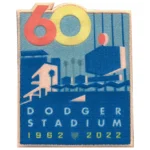 2022 Los Angeles Dodgers Dodger Stadium 60th Anniversary Season Jersey Sleeve Patch