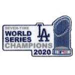 2020 MLB Seven Time World Series Champions Los Angeles Dodgers Embroidered Trophy Patch
