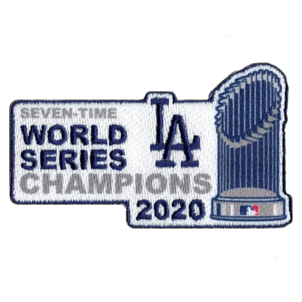 2020 MLB Seven Time World Series Champions Los Angeles Dodgers Embroidered Trophy Patch