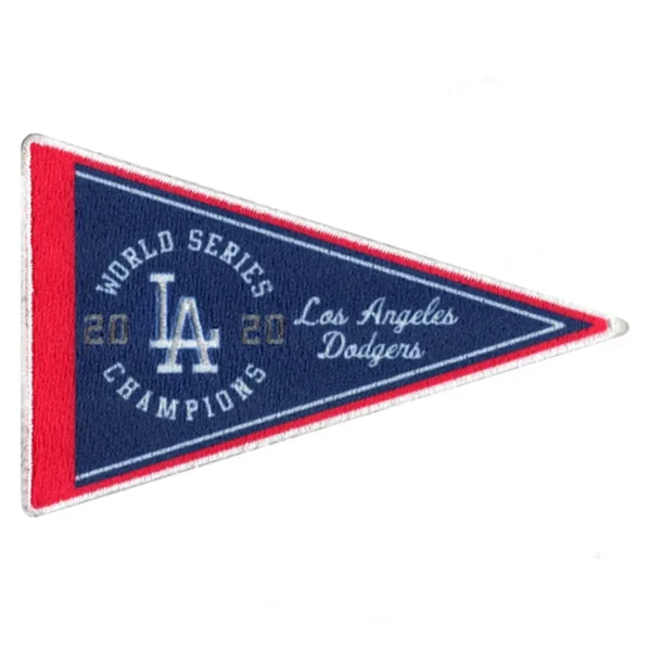 2020 MLB World Series Champions Los Angeles Dodgers Embroidered Pennant Patch