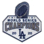 2020 MLB World Series Champions Los Angeles Dodgers Trophy Embroidered Patch Diamond Series