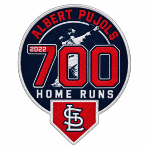 Albert Pujols 700 Home Runs Embroidered Patch