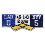 Los Angeles Trolling New York Patch Top Of Fifth Inning Game Scoreboard Embroidered Iron On 2024