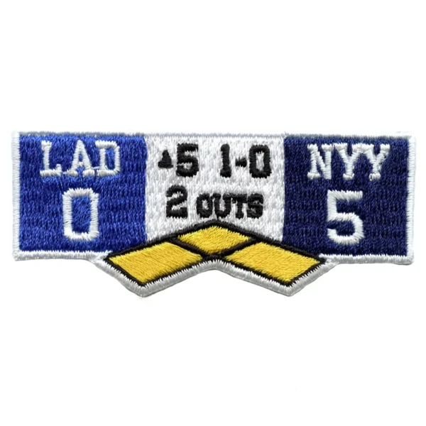 Los Angeles Trolling New York Patch Top Of Fifth Inning Game Scoreboard Embroidered Iron On 2024