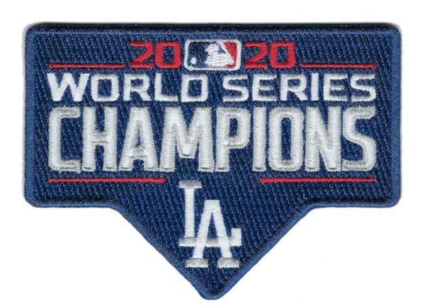 2020 MLB World Series Champions Jersey Patch Los Angeles Dodgers