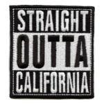 Straight Outta California Patch Embroidered Iron On