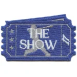 The Show Ticket Patch Los Angeles Baseball Embroidered Iron On