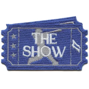 The Show Ticket Patch Los Angeles Baseball Embroidered Iron On