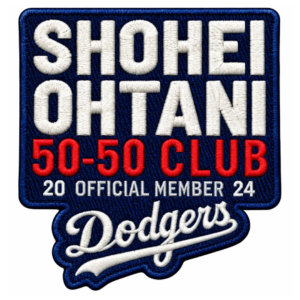 Shohei Ohtani 50/50 Club Dodgers Patch