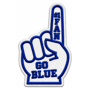 Dodgers #1 Fan Foam Finger Embroidered Patch
