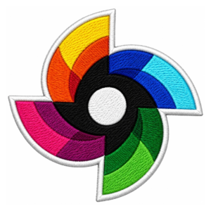 World Baseball Classic 2023 Colorful Pinwheel Logo Embroidered Patch