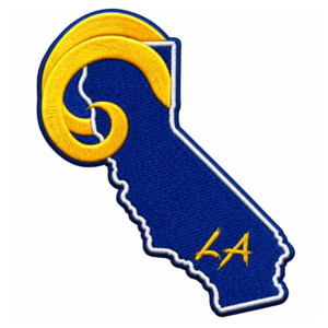 Los Angeles Rams California State Embroidered Patch