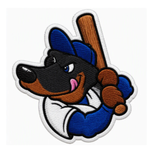 Los Angeles Dodgers Dog Mascot Embroidered Patch