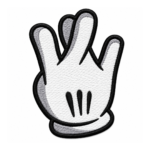Westside Hand Sign Embroidered Patch