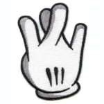Westside California Glove Patch Hand Fingers Embroidered Iron On