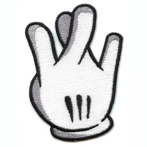 Westside California Glove Patch Hand Fingers Embroidered Iron On