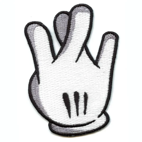 Westside California Glove Patch Hand Fingers Embroidered Iron On