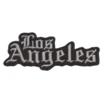 Los Angeles Old English Hockey Parody Embroidered Iron On Patch Black
