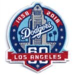 Dodgers LA 60th Anniversary Embroidered Patch