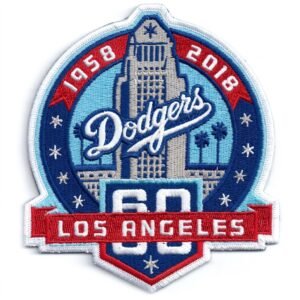 Dodgers LA 60th Anniversary Embroidered Patch