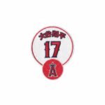 2018 Shohei Ohtani Los Angeles Angels 17 Japanese Fan Embroidered Patch Jersey