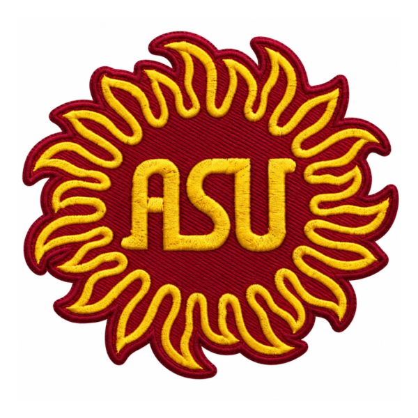Arizona State University Sunburst Embroidered Patch