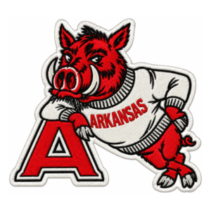 Arkansas Razorbacks Hog Mascot Embroidered Patch