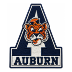 Auburn Tigers Mascot Letter A Embroidered Patch