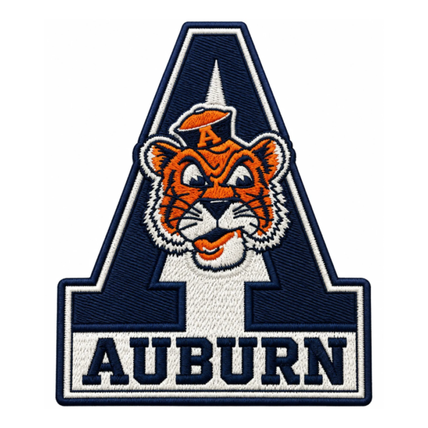 Auburn Tigers Mascot Letter A Embroidered Patch