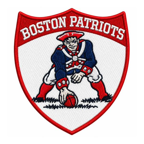Boston Patriots Vintage Football Embroidered Patch