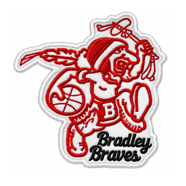 Bradley Braves Basketball Mascot Embroidered Patch
