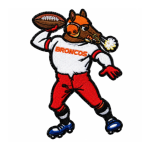 Denver Broncos Vintage Football Mascot Embroidered Patch