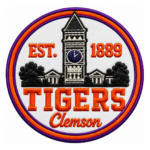 Clemson Tigers EST 1889 Embroidered Patch