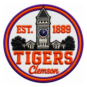 Clemson Tigers EST 1889 Embroidered Patch