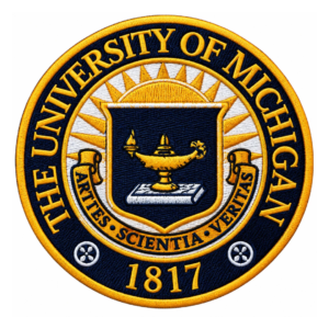 The University of Michigan Seal Embroidered Patch