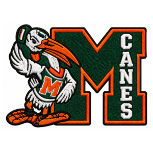 Miami Hurricanes Sebastian Ibis Embroidered Patch