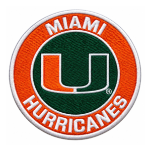 Miami Hurricanes U Logo Embroidered Patch