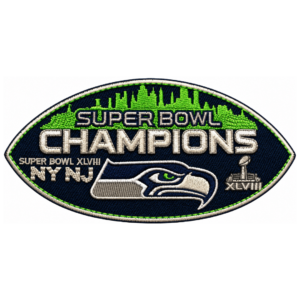 Seattle Seahawks Super Bowl XLVIII Champions Embroidered Patch