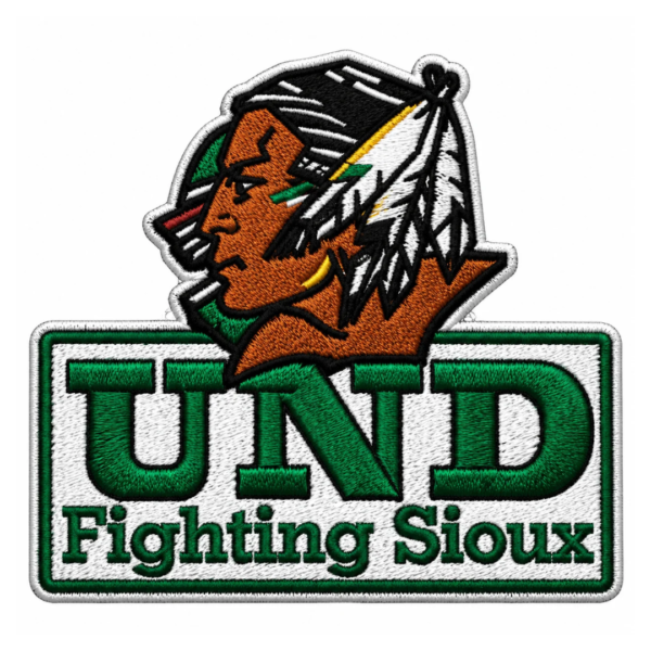 UND Fighting Sioux Vintage Mascot Embroidered Patch