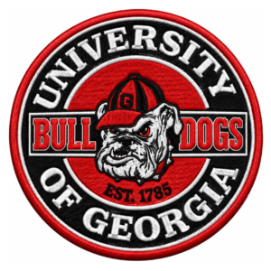 University of Georgia Bulldogs EST 1785 Embroidered Patch