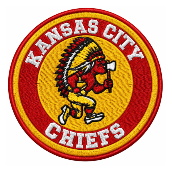 Kansas City Chiefs Vintage Mascot Embroidered Patch