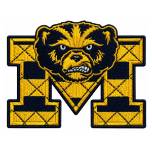 Michigan Wolverines Bear Mascot Embroidered Patch