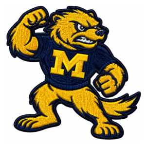 Michigan Wolverines Mascot Embroidered Patch