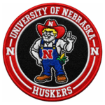 University of Nebraska Huskers Herbie Mascot Embroidered Patch