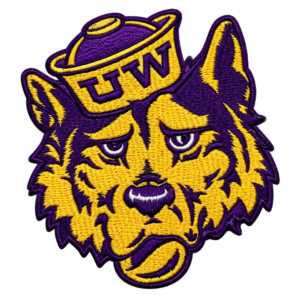 University of Washington Huskies UDub Mascot Embroidered Patch