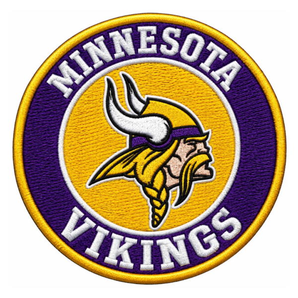 Minnesota Vikings Round Embroidered Patch