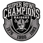 Raiders Super Bowl Champions Embroidered Patch