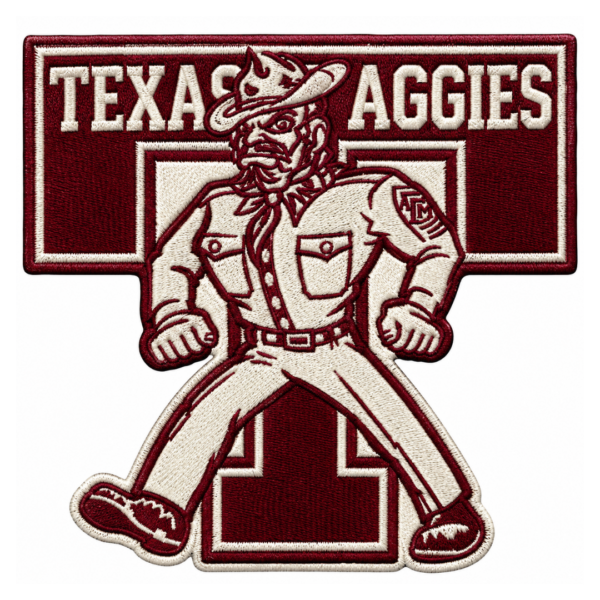 Texas A&M Aggies Vintage Cowboy Embroidered Patch