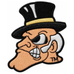 Wake Forest Demon Deacons Vintage Mascot Embroidered Patch