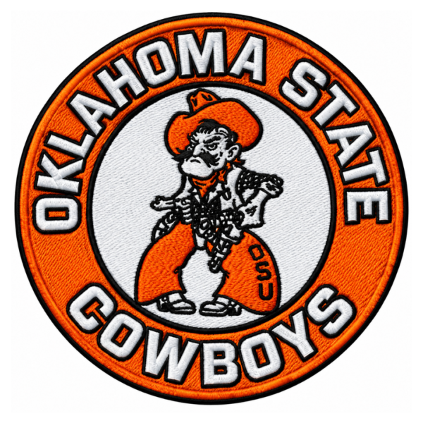 Oklahoma State Cowboys Vintage Pistol Pete Embroidered Patch